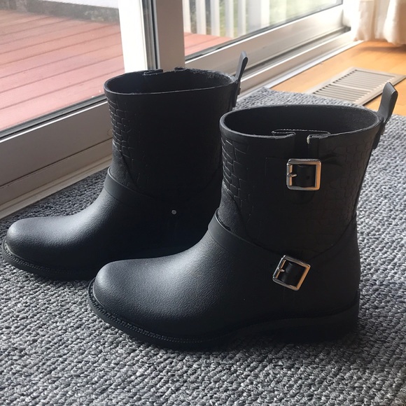 Sam Edelman black rain boots - Picture 1 of 7